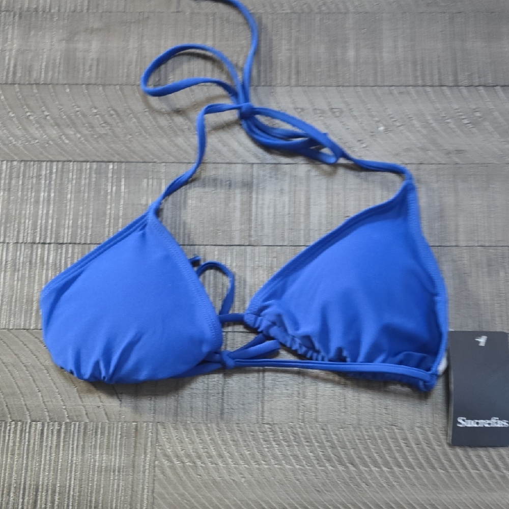 Blue Bikini Top